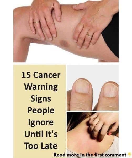 Cancer Warning Signs People